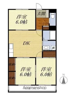 マンション槐【102号室】の間取り