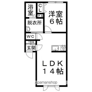 ラ・メルヴェーユ【2階】の間取り