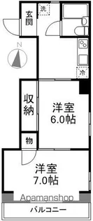石鐘マンション【202号室】の間取り