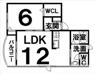 ピュアドルチェ【1-A号室】の間取り