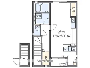 レオネクスト安岡寺【201号室】の間取り