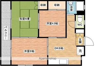 ハイツ原口【201号室】の間取り
