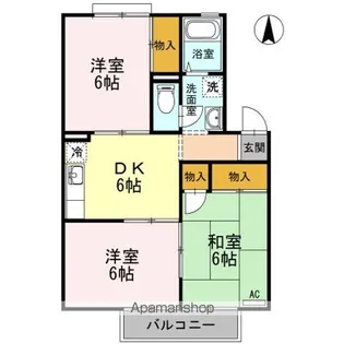 ライブリーハイム ミーサ B棟【2階】の間取り