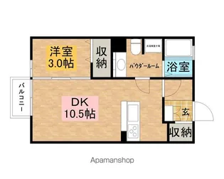 ミリュー・ヴィラージュ【2階】の間取り
