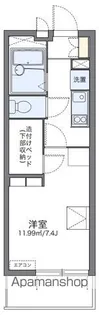 レオパレスフォレスト天神町【101号室】の間取り