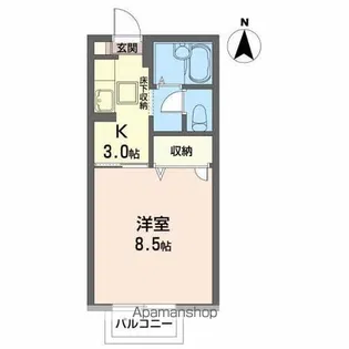 エスペランサK【2階】の間取り