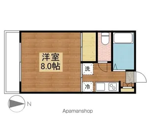 コーポながくらV【101号室】の間取り