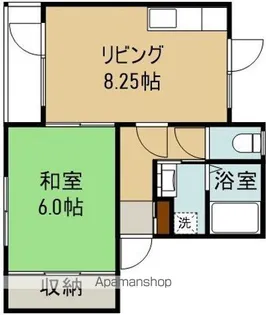 シティハウス89【2-D号室】の間取り