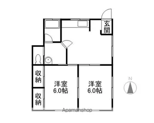 コーポサトウC棟【16号室】の間取り
