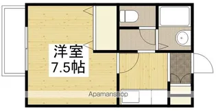 浜田アパート【B202号室】の間取り