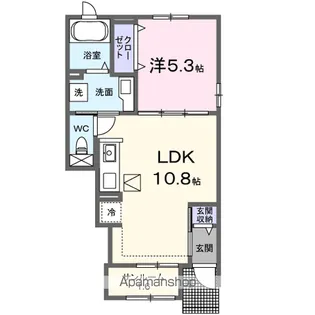 さくらクレッセル【1階】の間取り