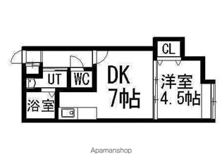 アークコート西岡Ⅲ【301号室】の間取り