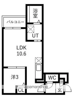 JACK MIYAHARAⅢ【2階】の間取り