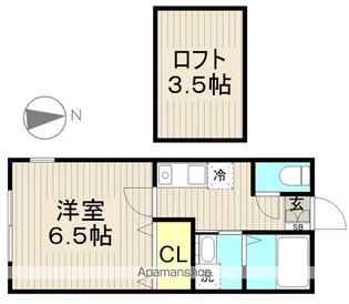 エルハウス【201号室】の間取り