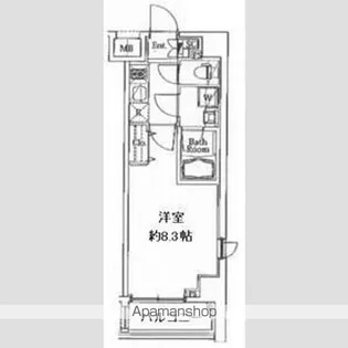 ガリシアレジデンス芝公園【7階】の間取り