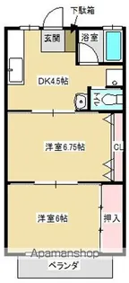 コーポウイング【2階】の間取り