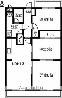 メゾンドフォーレ5番館【3階】の間取り