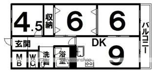 クレス緑ケ岡【4階】の間取り