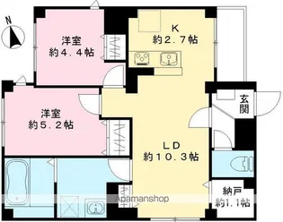 クレア ネスト【201号室号室】の間取り