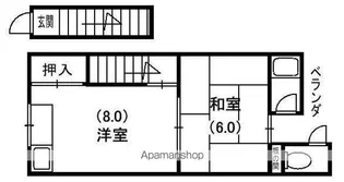 石津コーポM.T【2階】の間取り