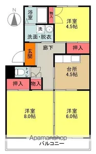 パークハイム栄【205号室】の間取り