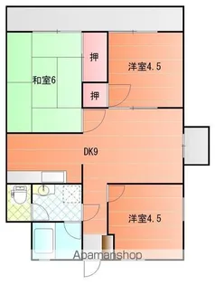 中央グランドハイツ【311号室】の間取り
