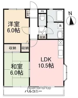 グレースハタオカ【3階】の間取り