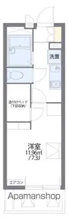 レオパレスマリーンブルー【307号室】の間取り