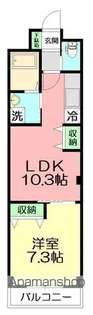 グレイスヴィラ湘南【3階】の間取り