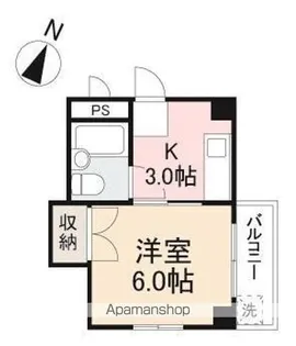 コーポ松岡【4階】の間取り