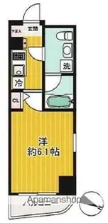 グリフィン横浜・桜木町駅前弐番館【7階】の間取り