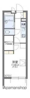 レオパレスコン ヴィスタ【206号室】の間取り