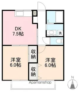 エクセレントハイツ木太【A202号室】の間取り