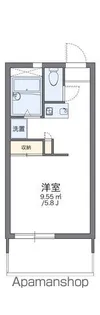 レオパレスブライト【2階】の間取り