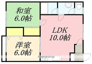 コーポチェリー【202号室】の間取り