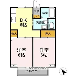 シルキーハイツ【1階】の間取り
