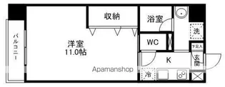 ロイヤルパーク大町【602号室】の間取り