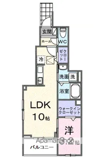 アン ソレイユ【1階】の間取り