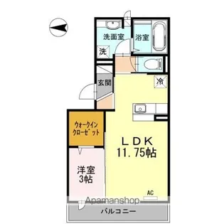 OTT’s K2(オッツケーツー)【3階】の間取り