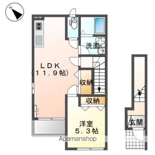 アマポーラ【2階】の間取り