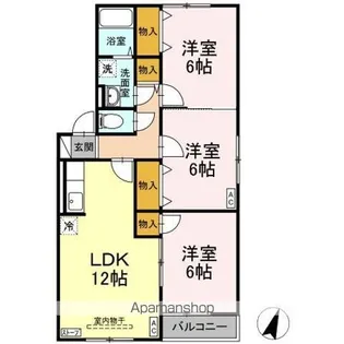 ハイアット C【2階】の間取り