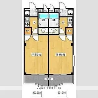 グリーンヒルズ山田12【2階】の間取り