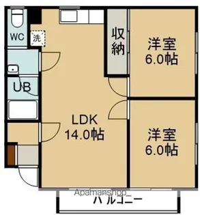 アーバンライフアネックス【1階】の間取り