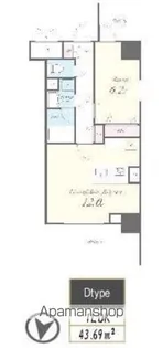 MEANUI KINSHICHO【7階】の間取り