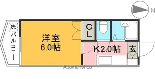スカイプラザ新田【7階】の間取り