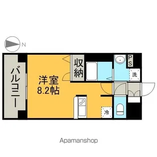 ライジングコート名古屋駅前東【2階】の間取り