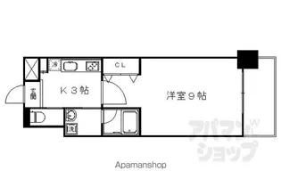 グランレブリー太秦天神川【302号室】の間取り