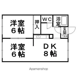 たまゆらハイツ【203号室】の間取り