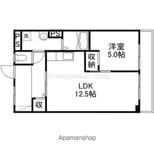 パンセハイツ近江【1階】の間取り