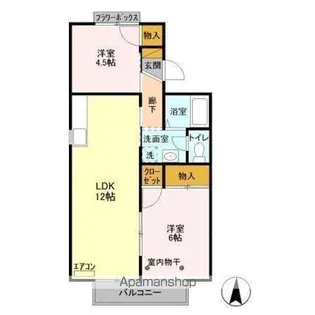 サンモールおゆみ野 B【1階】の間取り